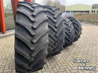 Roues, Pneus, Jantes, Barillets Jumelage Mitas set MITAS AS 65 480/65R28 en 600/65R38 ca 80% op velgen NewH T6.xxx/T7.xxx