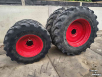 Roues, Pneus, Jantes, Barillets Jumelage Bridgestone 520/85R38 420/85R28