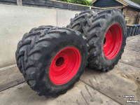 Roues, Pneus, Jantes, Barillets Jumelage Bridgestone 520/85R38 420/85R28