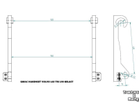 Autres pièces d’équipement et accessoires Qmac HAKENSET: VOLVO L50 L60 L70 L90 (40MM)