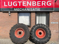 Roues, Pneus, Jantes, Barillets Jumelage Continental Continental/Mitas 500/85R24 banden, Claas combine diversen