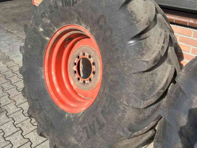 Roues, Pneus, Jantes, Barillets Jumelage Continental Continental/Mitas 500/85R24 banden, Claas combine diversen