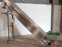 Convoyeur Affeldt Opvoerband RVS 3720X400 mm / elevatorband / elevator belt / förderband / steigband