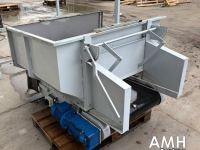 Convoyeur  1500X800 Bunker met uitvoerband, Feed hopper with discharge conveyor, Dosierbunker mit Austragsband