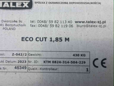 Faucheuse Talex Eco cut 1.85