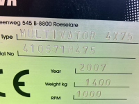 Fraise buteuse AVR Multivator 4X75