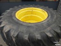 Roues, Pneus, Jantes, Barillets Jumelage John Deere 800/65 R32 wielen  Grote ZF Steek