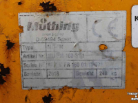 Rotobroyeur Müthing MU-FM 160 klepelmaaier frontaanbouw Shibaura 2000 toeren