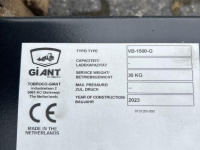 Balayeur Tobroco Veegborstel 150 cm Giant aanspan