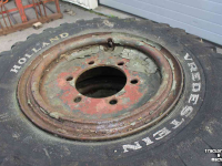 Roues, Pneus, Jantes, Barillets Jumelage Vredestein 9.00-16 Nato legerbanden op ringvelg 6-gaats wielen