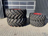 Roues, Pneus, Jantes, Barillets Jumelage Trelleborg 650/65R38 en 540/65R28 TM800 + Fendt velgen