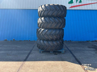 Roues, Pneus, Jantes, Barillets Jumelage Michelin 4x 480/80R26 XMCL JCB 12-g 65%