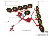 Andaineur Qmac Rotary High Speed V-Rake