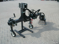Désherbeuse à brosse rotative Hofstede Onkruid borstel 3 punt of met model Giant aankoppeling