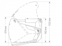 Coupe-blocs d'ensilage Qmac Kuilhapper 160 Dichte bak / Geschroefde tand EURO