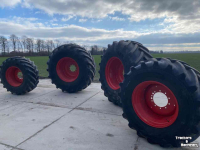 Roues, Pneus, Jantes, Barillets Jumelage Michelin 600/70R30 en 800/70R38. Michelin Axiobib 2. Passend op Fendt 700 serie