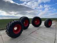 Roues, Pneus, Jantes, Barillets Jumelage Michelin 600/70R30 en 800/70R38. Michelin Axiobib 2. Passend op Fendt 700 serie