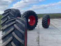 Roues, Pneus, Jantes, Barillets Jumelage Michelin 600/70R30 en 800/70R38. Michelin Axiobib 2. Passend op Fendt 700 serie