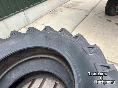 Roues, Pneus, Jantes, Barillets Jumelage  14.9 28       2 stuks