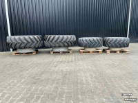 Roues, Pneus, Jantes, Barillets Jumelage Michelin 650/65 R38 XM108 en 540/65 R28 XM108
