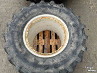 Roues, Pneus, Jantes, Barillets Jumelage Michelin 650/65 R38 XM108 en 540/65 R28 XM108
