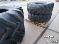 Roues, Pneus, Jantes, Barillets Jumelage JCB 480/80R26 MICHELIN SET TM 420