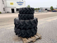 Roues, Pneus, Jantes, Barillets Jumelage Mitas 360/70R24 + 240/70R16 Set Wielen