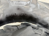 Roues, Pneus, Jantes, Barillets Jumelage Mitas 360/70R24 & 240/70R16 Set Wielen