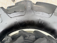 Roues, Pneus, Jantes, Barillets Jumelage Mitas 360/70R24 & 240/70R16 Set Wielen