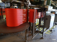 Autres matériel de convoyage et accessoires Pro-Pak BSM-1 rolverpakker links onbekend / unknown rolverpakker roll stock bagger raschelsack verpackung netzmaschine