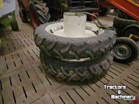 Roues, Pneus, Jantes, Barillets Jumelage  12.4R46 + 420/70R28