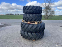 Roues, Pneus, Jantes, Barillets Jumelage Michelin Agribib 420/85R24 en 460/85R38