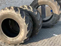 Roues, Pneus, Jantes, Barillets Jumelage Mitas SFT Mitas banden 2x 600/70R30 30mm en 1x 710/70R42  40mm