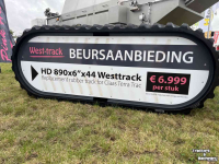 Système de chenilles et transmission West-track Claas 890x6"x44 HD rubber rups track gummiraupe 35"