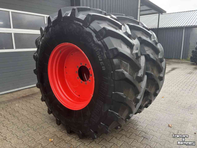 Roues, Pneus, Jantes, Barillets Jumelage Trelleborg 650/85R38 TM900 90%