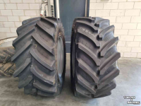 Roues, Pneus, Jantes, Barillets Jumelage BKT 710/70R42 & 600/65R30