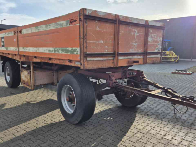 Remorque  Landbouwwagen plattewagen aanhanger balenwagen