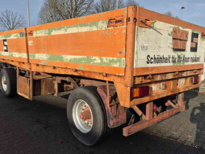 Remorque  Landbouwwagen plattewagen aanhanger balenwagen