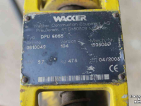 Plaques vibrantes Wacker DPU6055 trilplaat met Hatz 1D81S dieselmotor trilblok (staat DPU6555 op)