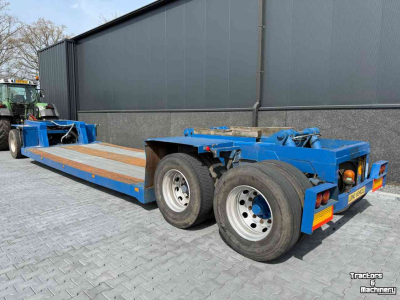 Semi-remorque surbaissé  3-asser diepbed dieplader met dolly, Special!