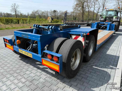 Semi-remorque surbaissé  3-asser diepbed dieplader met dolly, Special!