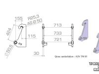 Autres matériel de terrassement et de chantier Qmac Aanlashaken voor AHLMANN voor type AZ 6 t/m AZ 85