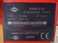 Faucheuse Kuhn FC283 schijvenmaaier achtermaaier weidebouwmachines