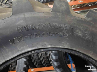 Roues, Pneus, Jantes, Barillets Jumelage Bridgestone 620/70R42 VX-Tractor demo