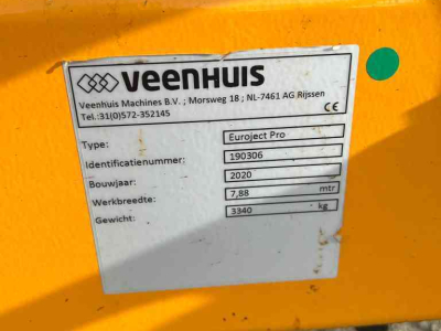 Injecteur de prairie Veenhuis Euroject Pro 7,88 mtr
