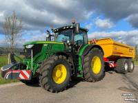 Tracteur John Deere 6175R Tractor 220 Pk + Gronddumper Tandemasser (22 ton)