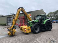 Tracteur Deutz-Fahr 6185 Agrotron TTV met Bos maaiarm HE 8044 Fce-HD
