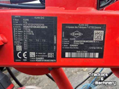 Andaineur Kuhn GA 6501      dubbele hark