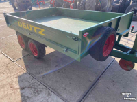Benne agricole Deutz 3 tons Kipwagen kiepwagen kipper kieper tandemas met kenteken