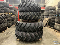 Roues, Pneus, Jantes, Barillets Jumelage Firestone 420/85R28 & Michelin 480/80R42